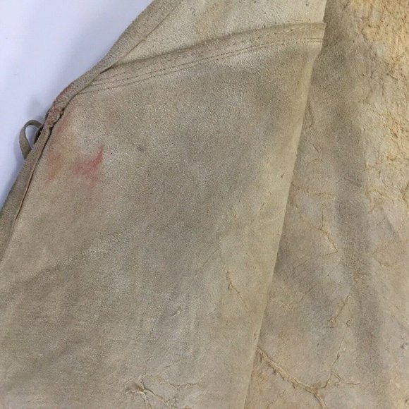 Leather Vest~Long Fringe~Western~Boho~Animal Hide~ - Picture 7 of 8